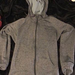 therma-fit grey nike zip up